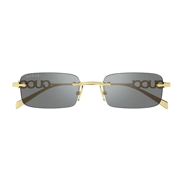 Kính Mát Nam Gucci GG1808S 003 Gold Grey Màu Xám - Kính mắt - Vua Hàng Hiệu