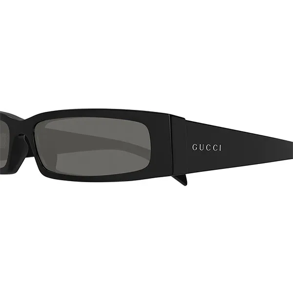 Kính Mát Nam Gucci Shiny Black Rectangular Sunglasses GG1778S 001 Màu Đen