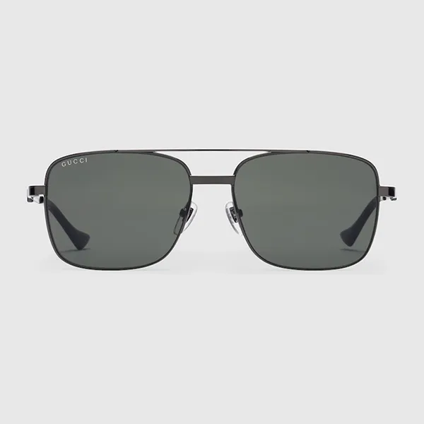 Kính Mát Nam Gucci Square Frame Sunglasses GG1441S Màu Xám - Kính mắt - Vua Hàng Hiệu