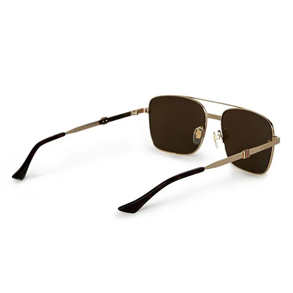 Kính Mát Nam Gucci Square Frame Sunglasses Màu Nâu