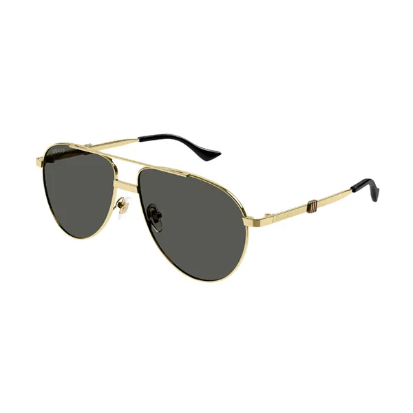 Kính Mát Nam Gucci Sunglasses GG1440S 001 Màu Xám Vàng - Kính mắt - Vua Hàng Hiệu