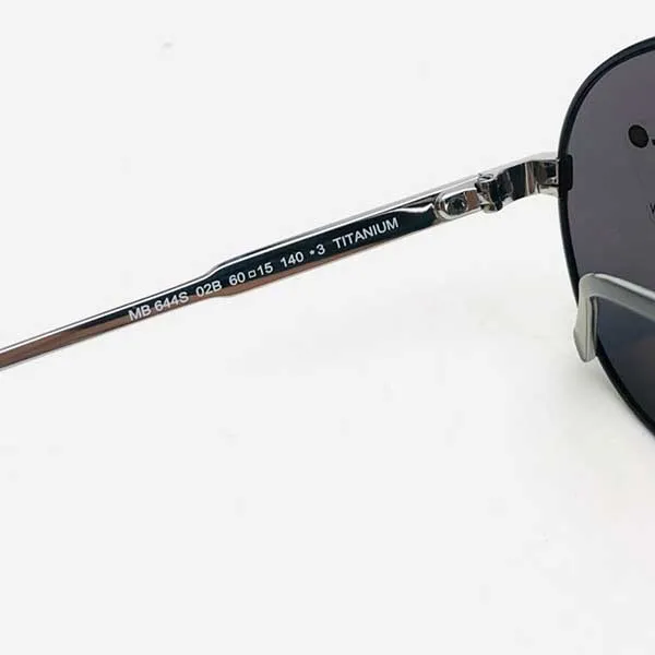 Kính Mát Nam Montblanc MB644S Titanium Black Silver Màu Đen