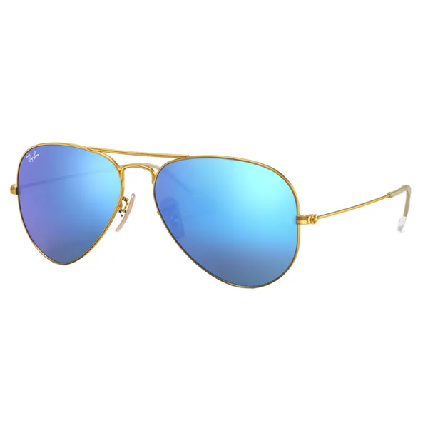 Kính Mát Nam Rayban Flash Lenses Sunglasses RB3025 112/17 Màu Xanh - Vàng Size 55 - Kính mắt - Vua Hàng Hiệu