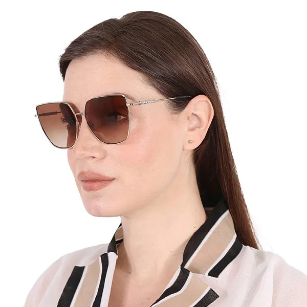 Kính Mát Nữ Burberry Alexis Brown Gradient Butterfly Ladies Sunglasses BE3143 110913 61 Màu Nâu Vàng