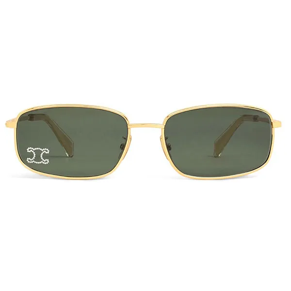 Kính Mát Nữ Celine Sunglasses CL40285U 30N Gold Màu Xanh Green - Kính mắt - Vua Hàng Hiệu