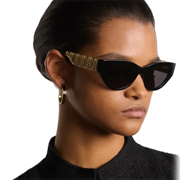 Kính Mát Nữ Dior Dioresille B1I 10A0 Sunglasses Màu Đen Be