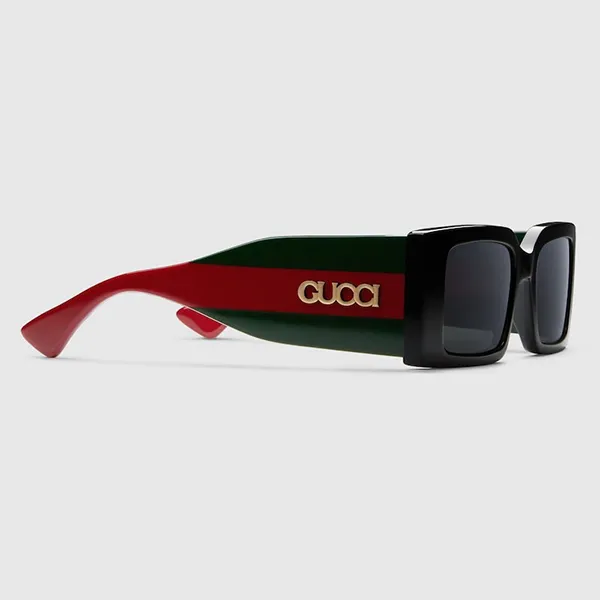 Kính Mát Nữ Gucci Rectangular Frame Sunglasses GG1860S Màu Đen