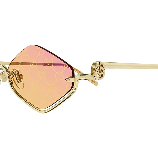 Kính Mát Nữ Gucci Sunglasses GG1604S 004 Màu Hồng Vàng