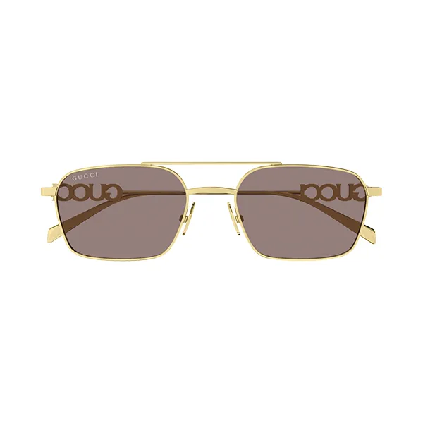 Kính Mát Nữ Gucci Sunglasses GG1804S 003 Màu Vàng Gold Nâu