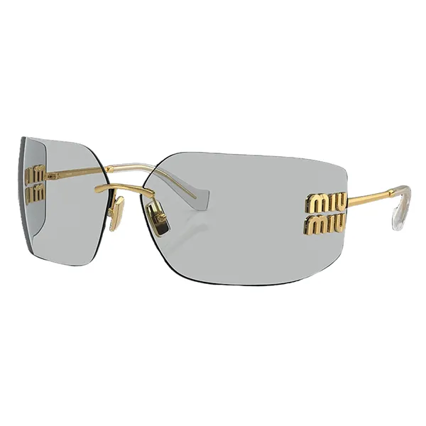 Kính Mát Nữ Miu Miu Sunglasses MU 54YS Màu Vàng Xám