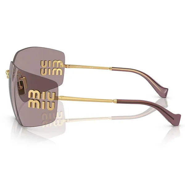 Kính Mát Nữ Miu Miu Gold/Light Purple Lenses MU54YS 5AK06I-80 Màu Tím Vàng - Kính mắt - Vua Hàng Hiệu