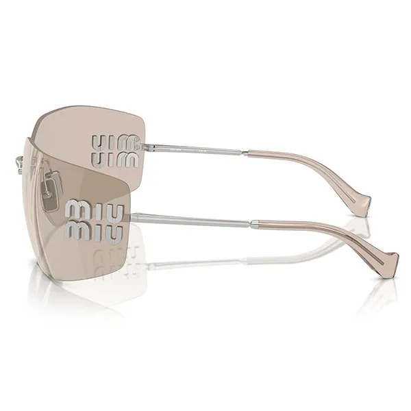 Kính Mát Nữ Miu Miu Rimless Runway MU 54YS 1BC10F Màu Nâu Nhạt