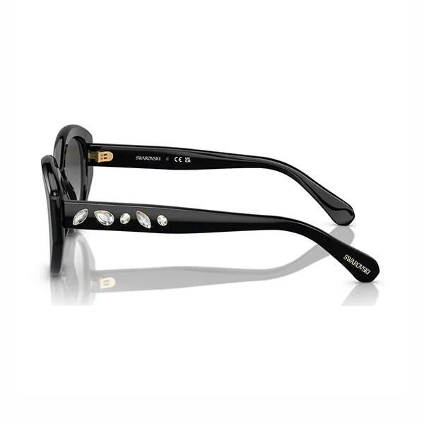 Kính Mát Nữ Swarovski Cat Eye Shape SK6005 5679527 Sunglasses Black Màu Đen Xám - Kính mắt - Vua Hàng Hiệu