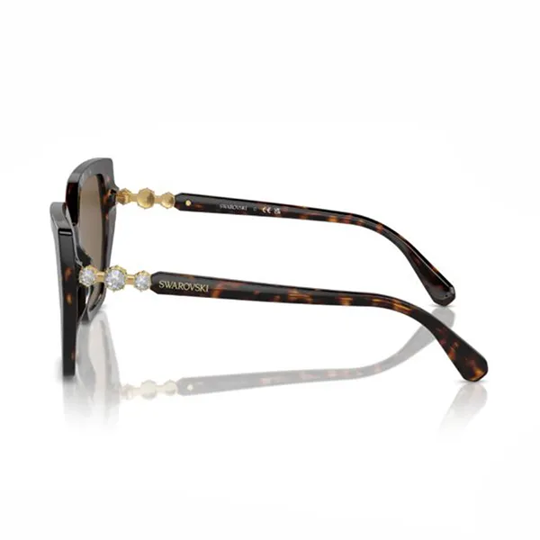 Kính Mát Nữ Swarovski SK6016 100273 Dark Sunglasses Màu Nâu Havana - Kính mắt - Vua Hàng Hiệu