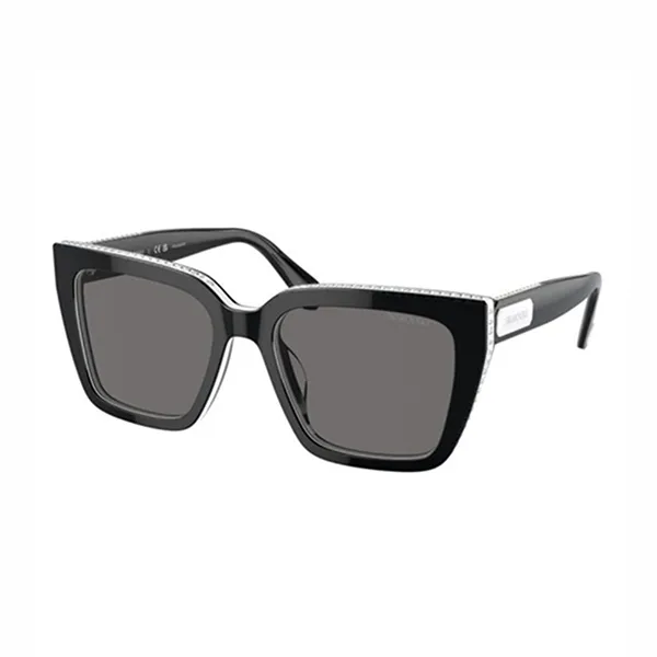 Kính Mát Nữ Swarovski SK6013 101581 Sunglasses Màu Đen Xám - Kính mắt - Vua Hàng Hiệu