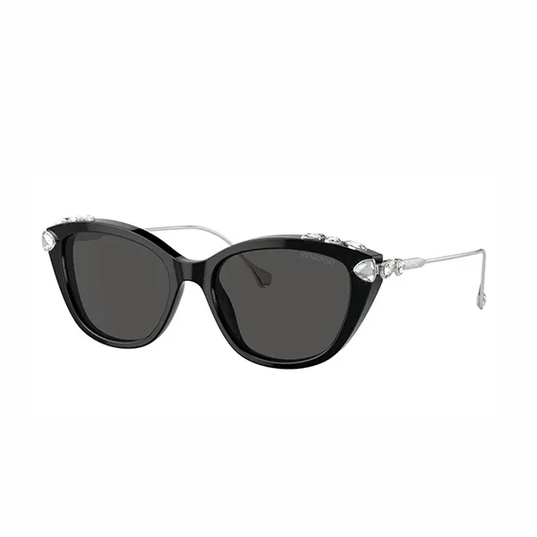 Kính Mát Nữ Swarovski Sunglasses SK6010 103887 Màu Đen Bạc