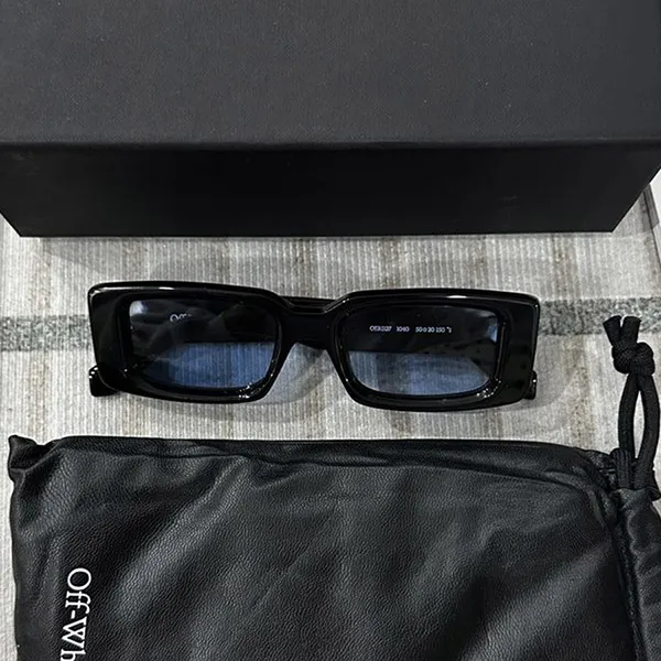 Kính Mát Off-White Arthur OERI127C99PLA0011040 Black Light Blue Màu Xanh Đen - Kính mắt - Vua Hàng Hiệu