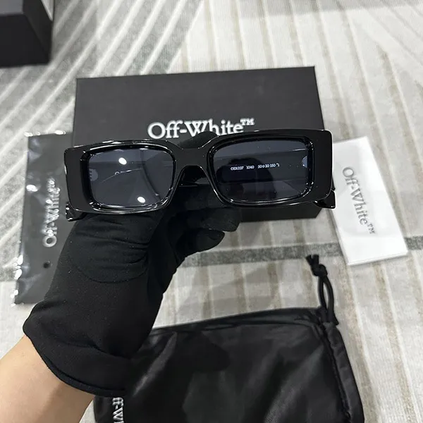 Kính Mát Off-White Arthur OERI127C99PLA0011040 Black Light Blue Màu Xanh Đen - Kính mắt - Vua Hàng Hiệu