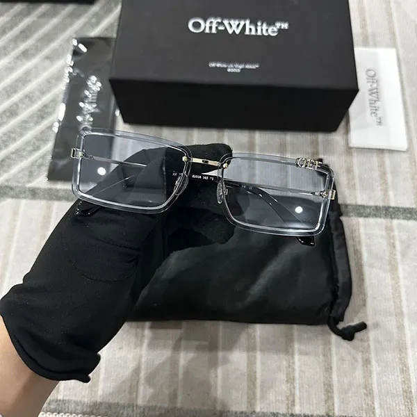 Kính Mát Off-White Tampa OERI13NF24MET0017640 Gold Light Blue Màu Xanh Blue - Kính mắt - Vua Hàng Hiệu