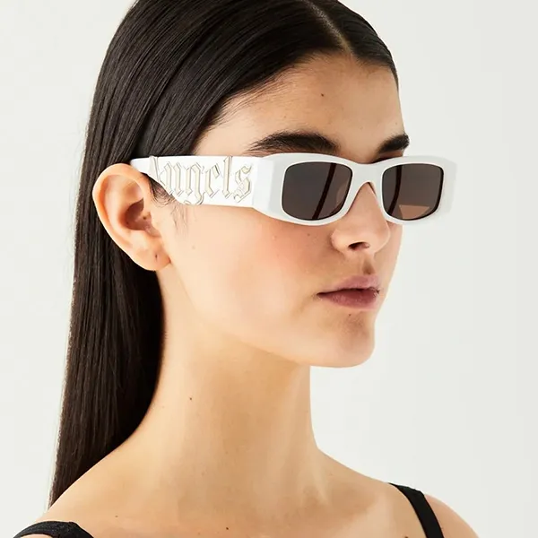Kính Mát Palm Angels Sunglasses PERI001 0160 Màu Nâu/Trắng - Kính mắt - Vua Hàng Hiệu