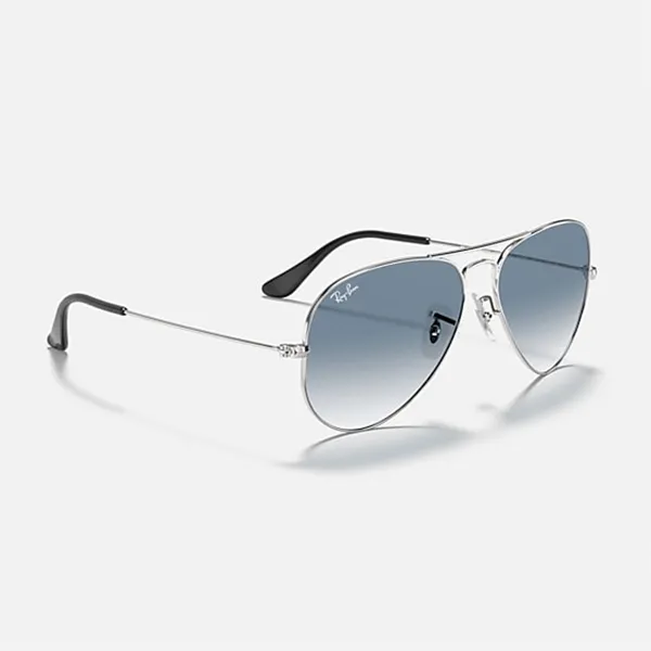Kính Mát Rayban Aviator Gradient Light Blue Lenses Sunglasses RB3025 003/3F Màu Bạc Xanh Size 55 - Kính mắt - Vua Hàng Hiệu