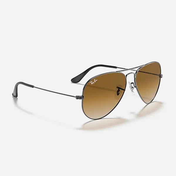 Kính Mát Rayban Aviator Gradient Light Brown Lenses Sunglasses RB3025 004/51 Màu Nâu Bạc