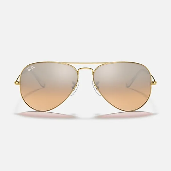Kính Mát Rayban Aviator Gradient Silver Pink Lenses Sunglasses RB3025 001/3E Màu Hồng Bạc