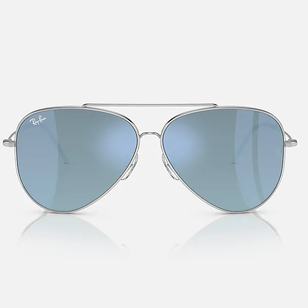 Kính Mát Rayban Aviator Reverse RBR0101S 003/GA 59 Màu Xanh/Bạc - Kính mắt - Vua Hàng Hiệu