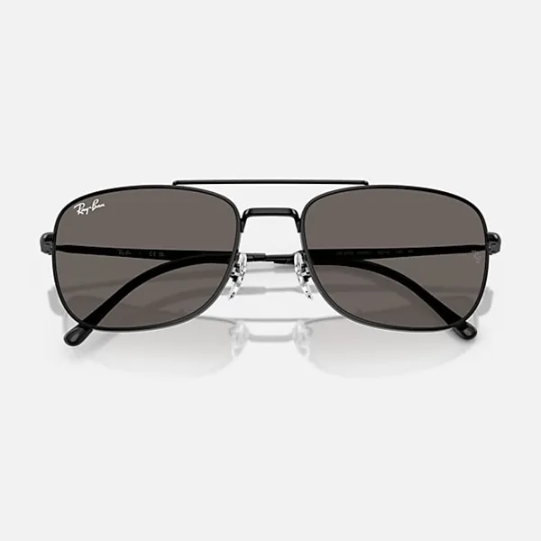 Kính Mát Rayban Dark Grey Lenses Sunglasses RB3755 002/B1 Màu Đen Xám