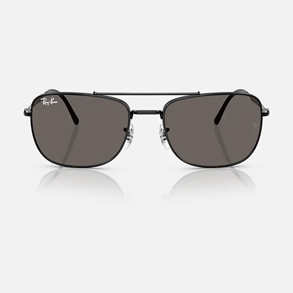 Kính Mát Rayban Dark Grey Lenses Sunglasses RB3755 002/B1 Màu Đen Xám