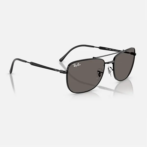Kính Mát Rayban Dark Grey Lenses Sunglasses RB3755 002/B1 Màu Đen Xám