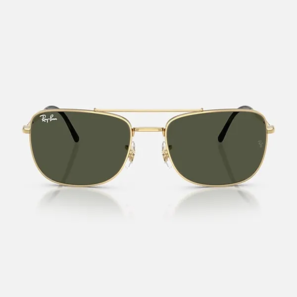 Kính Mát Rayban Green Lenses Sunglasses RB3755 001/31 Màu Vàng Xanh - Kính mắt - Vua Hàng Hiệu