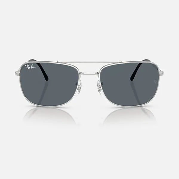 Kính Mát Rayban Green Polar Lenses Sunglasses RB3755 003/R5 Màu Bạc Xanh - Kính mắt - Vua Hàng Hiệu