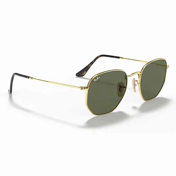 Kính Mát Rayban Hexagonal RB3548N 001 Sunglasses Màu Xanh Lá Size 54