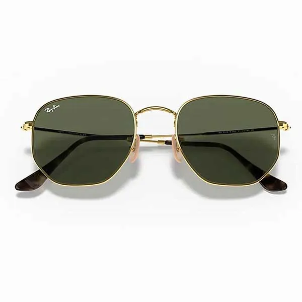 Kính Mát Rayban Hexagonal RB3548N 001 Sunglasses Màu Xanh Lá Size 54