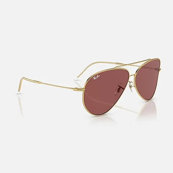 Kính Mát Rayban Lenny Kravitz X Aviator Reverse BR0101S 001 Màu Tím Vàng