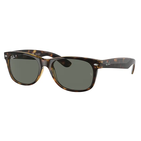Kính Mát Rayban New Wayfarer Clasic Polarized RB2132 902/58 55-18 Màu Xanh/Havana Size 55 - Kính mắt - Vua Hàng Hiệu