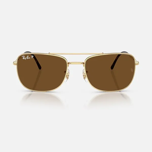 Kính Mát Rayban Polar Brown Lenses Sunglasses RB3755 001/57 Màu Vàng Nâu