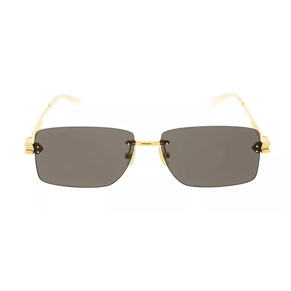 Kính Mát Unisex Bottega Veneta Sunglass BV1126S 002 Metal Gold Màu Vàng Xám - Kính mắt - Vua Hàng Hiệu