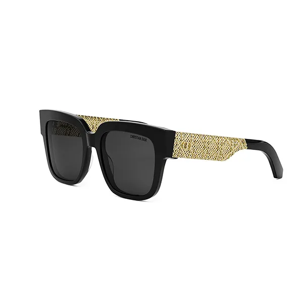 Kính Mát Unisex Dior Dioresille S1I 10A0 Sunglasses Màu Đen Vàng - Kính mắt - Vua Hàng Hiệu