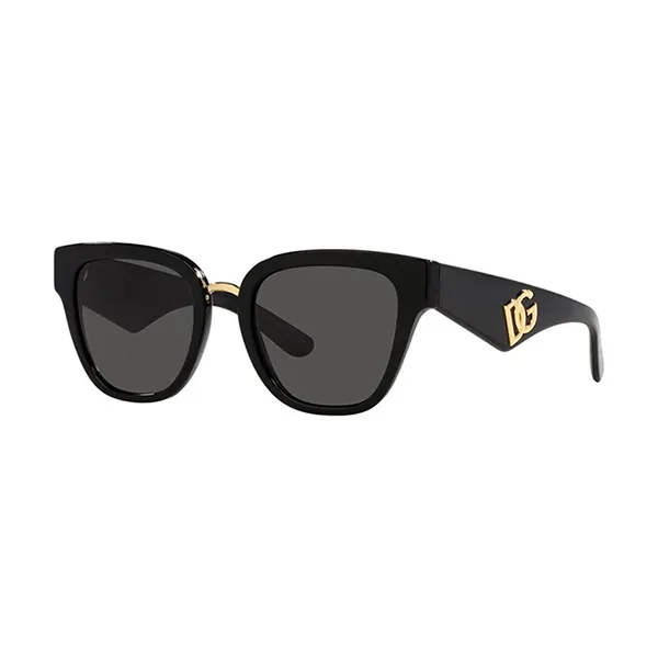 Kính Mát Unisex Dolce & Gabbana DG4437 501/87 Black Sunglasses Màu Đen
