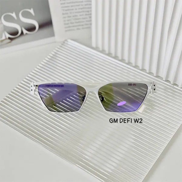 Kính Mát Unisex Gentle Monster GM DEFI W2 Sunglasses Màu Trắng - Kính mắt - Vua Hàng Hiệu