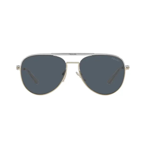 Kính Mát Unisex Prada Aviator Sunglasses SPR54Z Màu Xám Bạc