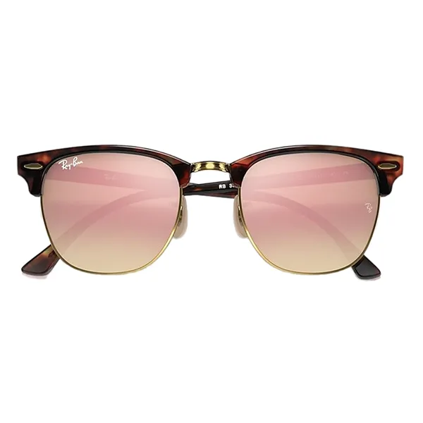 Kính Mát Unisex Rayban Clubmaster Flash Gradient RB3016 990/7O Màu Nâu - Vàng Size 49