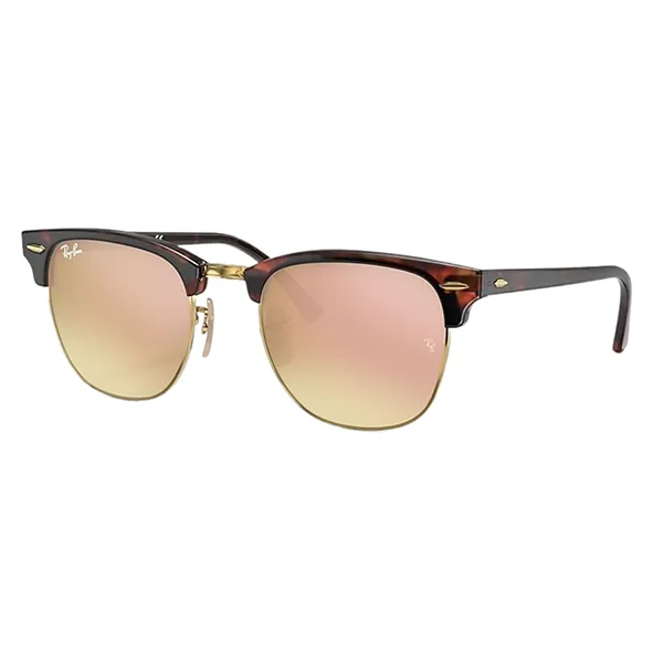 Kính Mát Unisex Rayban Clubmaster Flash Gradient RB3016 990/7O Màu Nâu - Vàng Size 49
