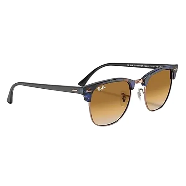 Kính Mát Unisex Rayban Clubmaster Fleck RB3016 125651 Màu Đen Nâu Size 49