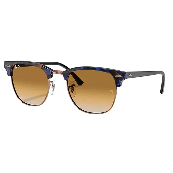 Kính Mát Unisex Rayban Clubmaster Fleck RB3016 125651 Màu Đen Nâu Size 49