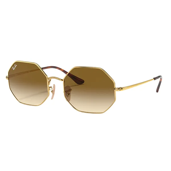 Kính Mát Unisex Rayban Octagon 1972 Sunglasses RB1972 914751 Màu Vàng Nâu - Kính mắt - Vua Hàng Hiệu