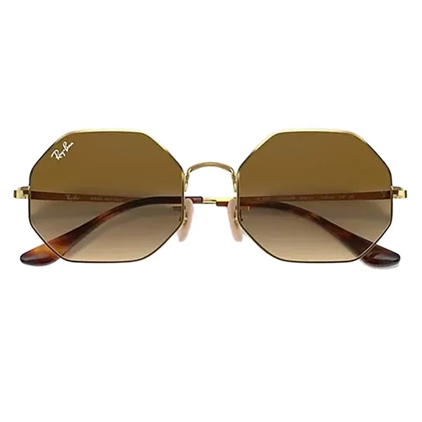 Kính Mát Unisex Rayban Octagon 1972 Sunglasses RB1972 914751 Màu Vàng Nâu - Kính mắt - Vua Hàng Hiệu