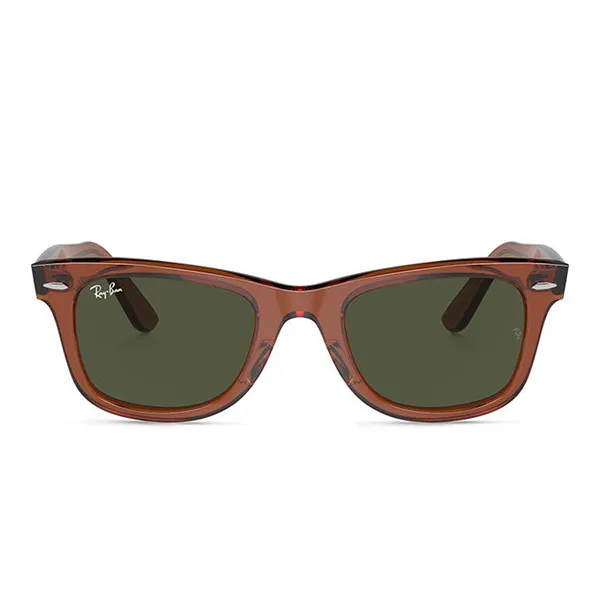 Kính Mát Unisex Rayban Original Wayfarer Classic Square Sunglasses 2140 6776 Màu Xanh Nâu - Kính mắt - Vua Hàng Hiệu